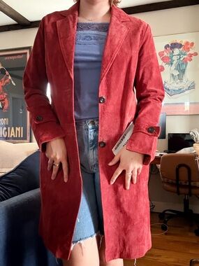 Chadwicks leather trench coat